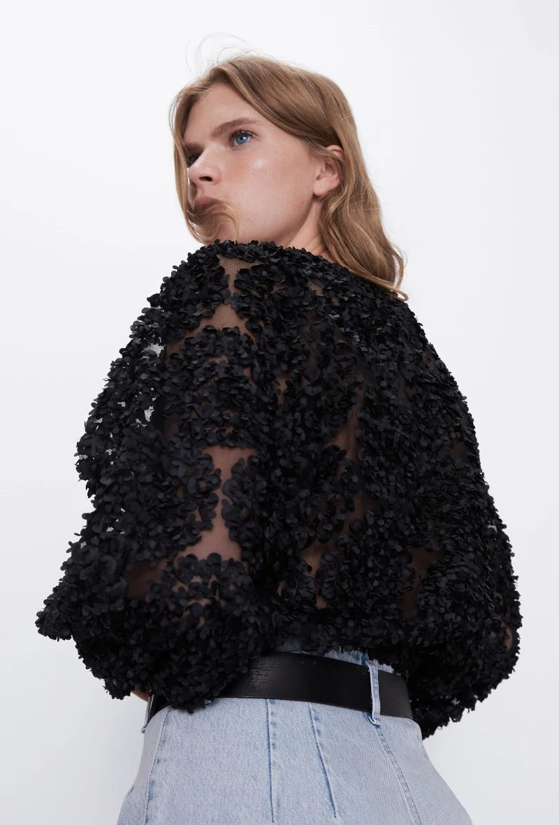 Tyll Flower Black