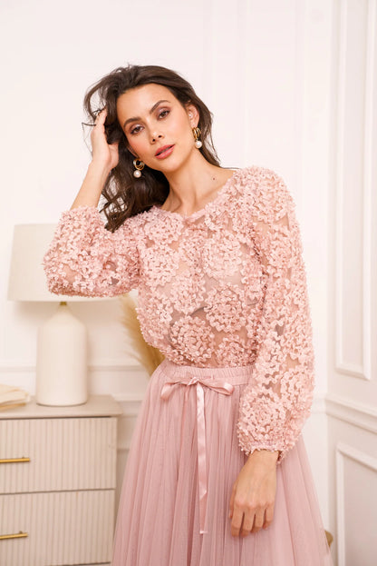 Tyll Flower Rose Pudre