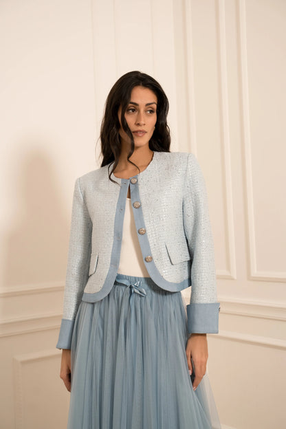 Blazer Jacket Bleu Ciel
