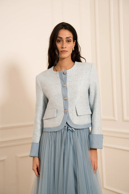 Blazer Jacket Bleu Ciel