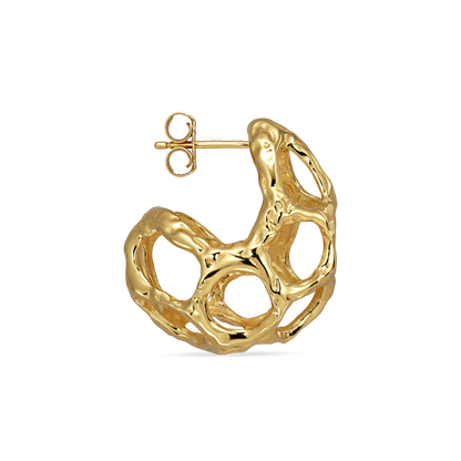 Chunky Space Earring Gold