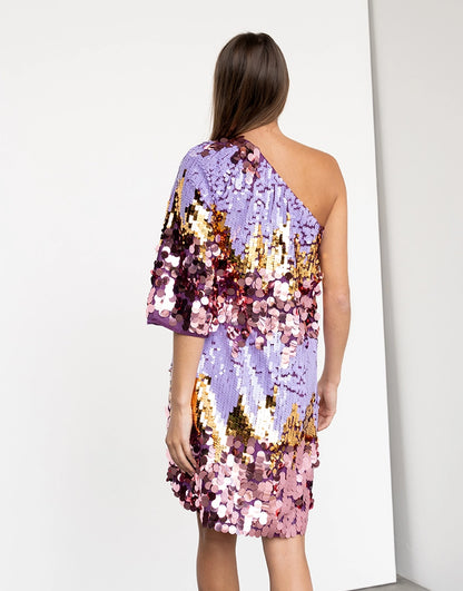 Dynamique Sequins Dress Multicolour