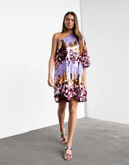 Dynamique Sequins Dress Multicolour