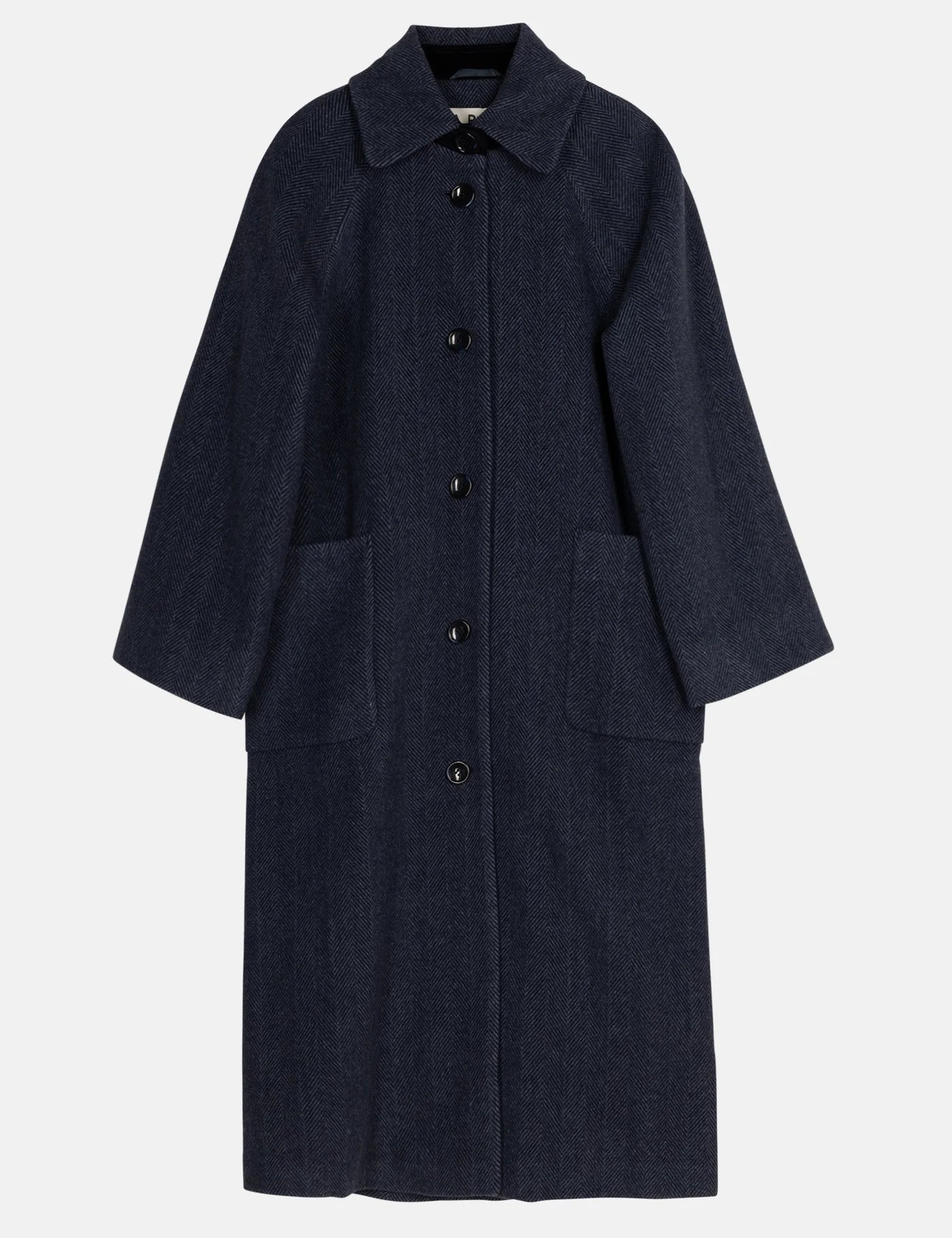 Dyveke Coat Herringbone Blue