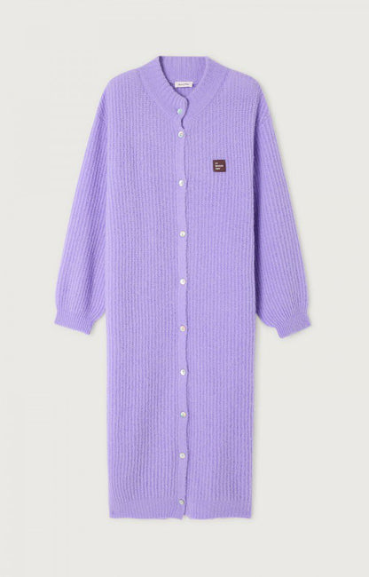 East Cardigan Long Lavender Pastel Chine