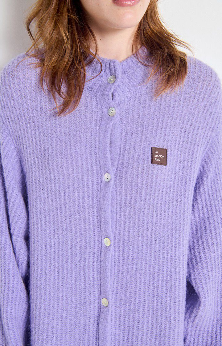 East Cardigan Long Lavender Pastel Chine