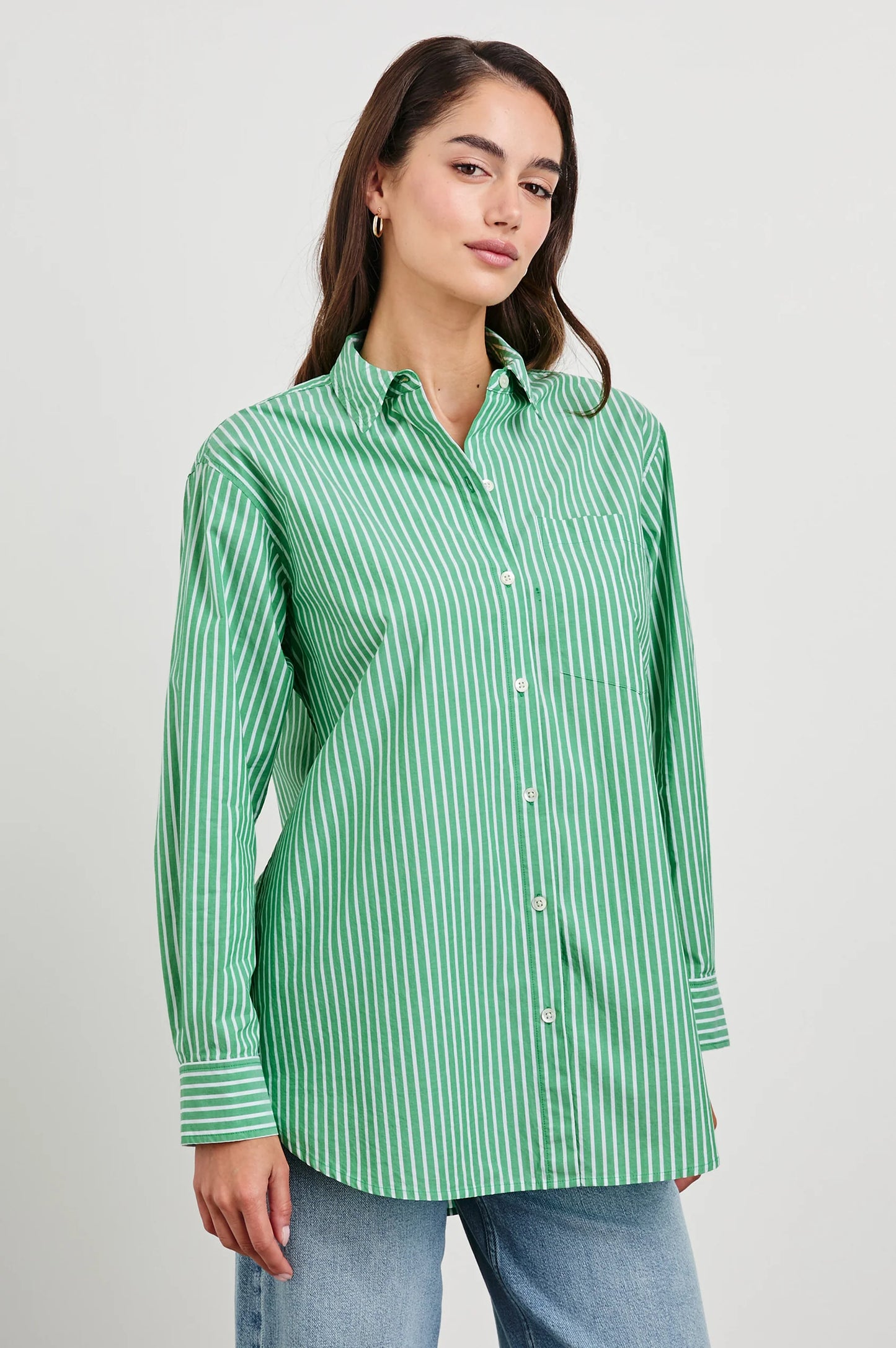 Elsa Shirt Kelly White Stripe