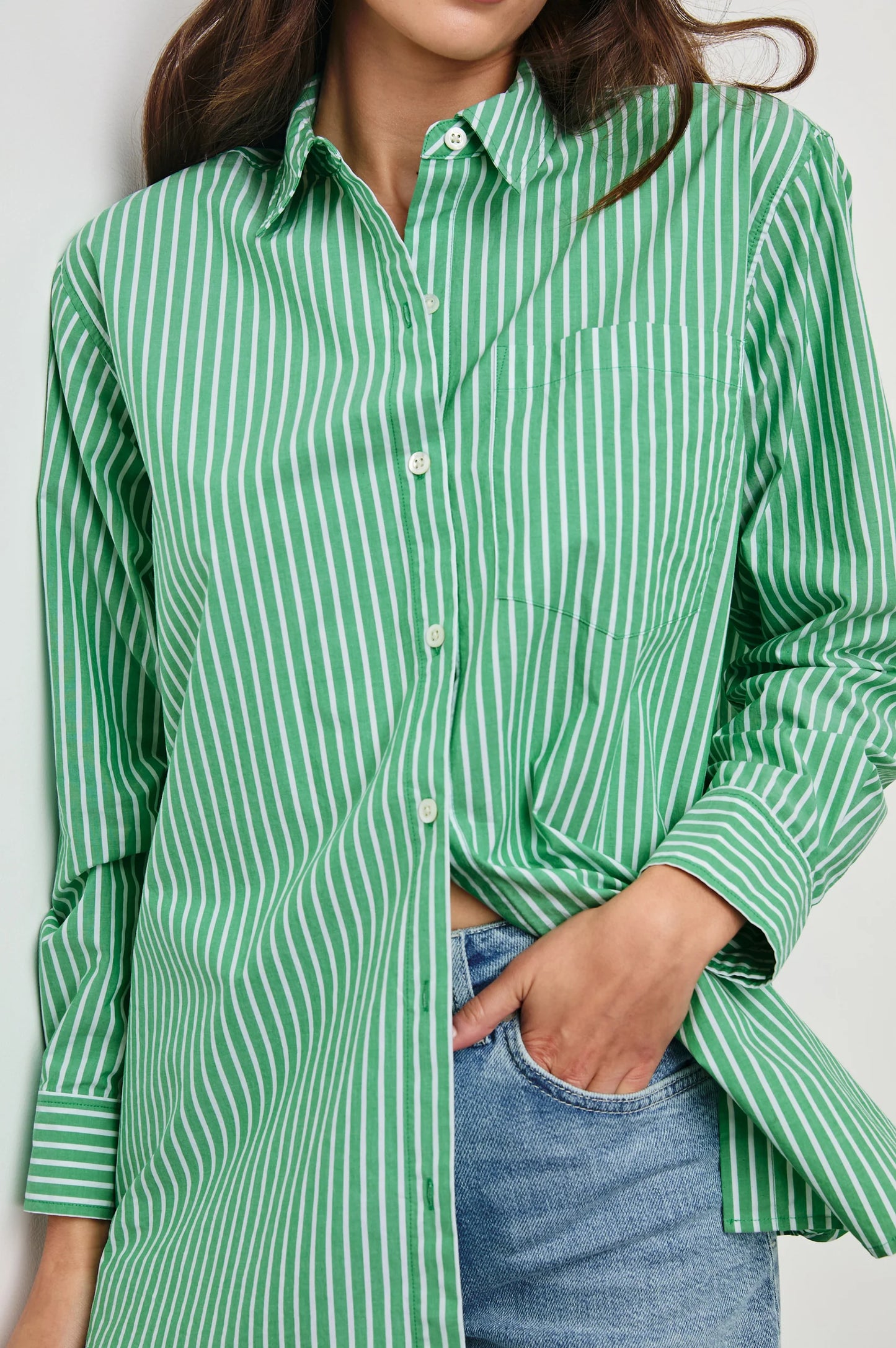 Elsa Shirt Kelly White Stripe