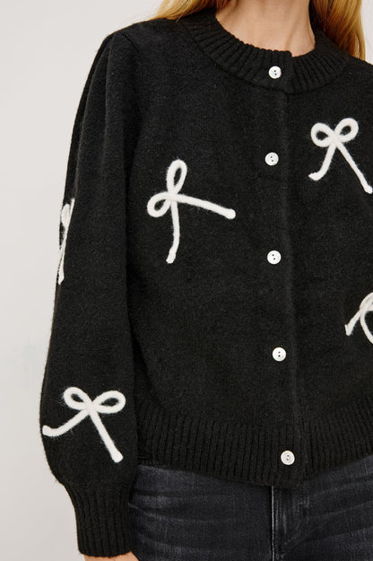 Francesca Cardigan Black Ivory