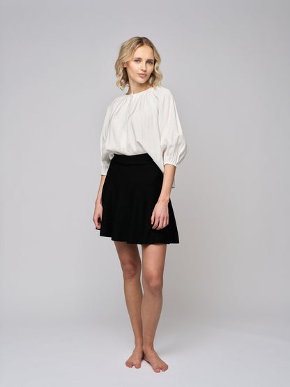 Triny Merino Skirt Black