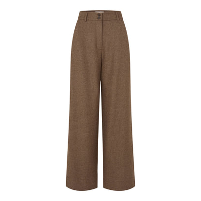 Laura Pants Roasted Oak Herringbone
