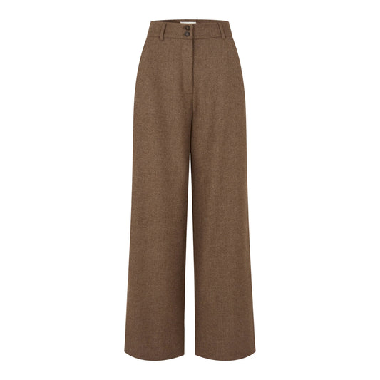 Laura Pants Roasted Oak Herringbone