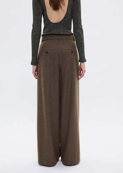 Laura Pants Roasted Oak Herringbone