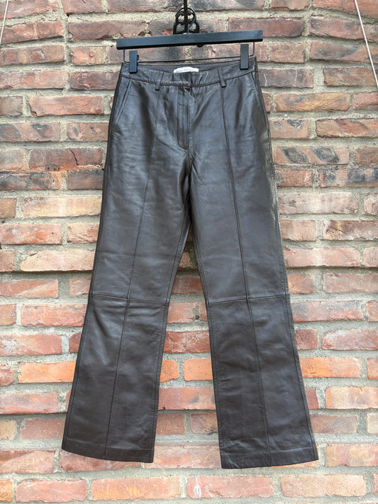 Leather Pants Brown