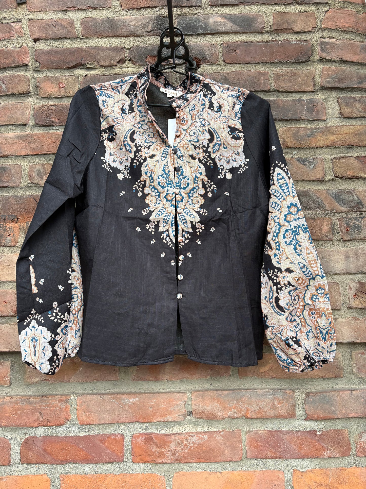 Paisley Shirt Black