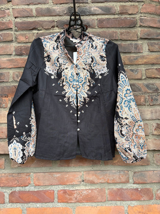 Paisley Shirt Black