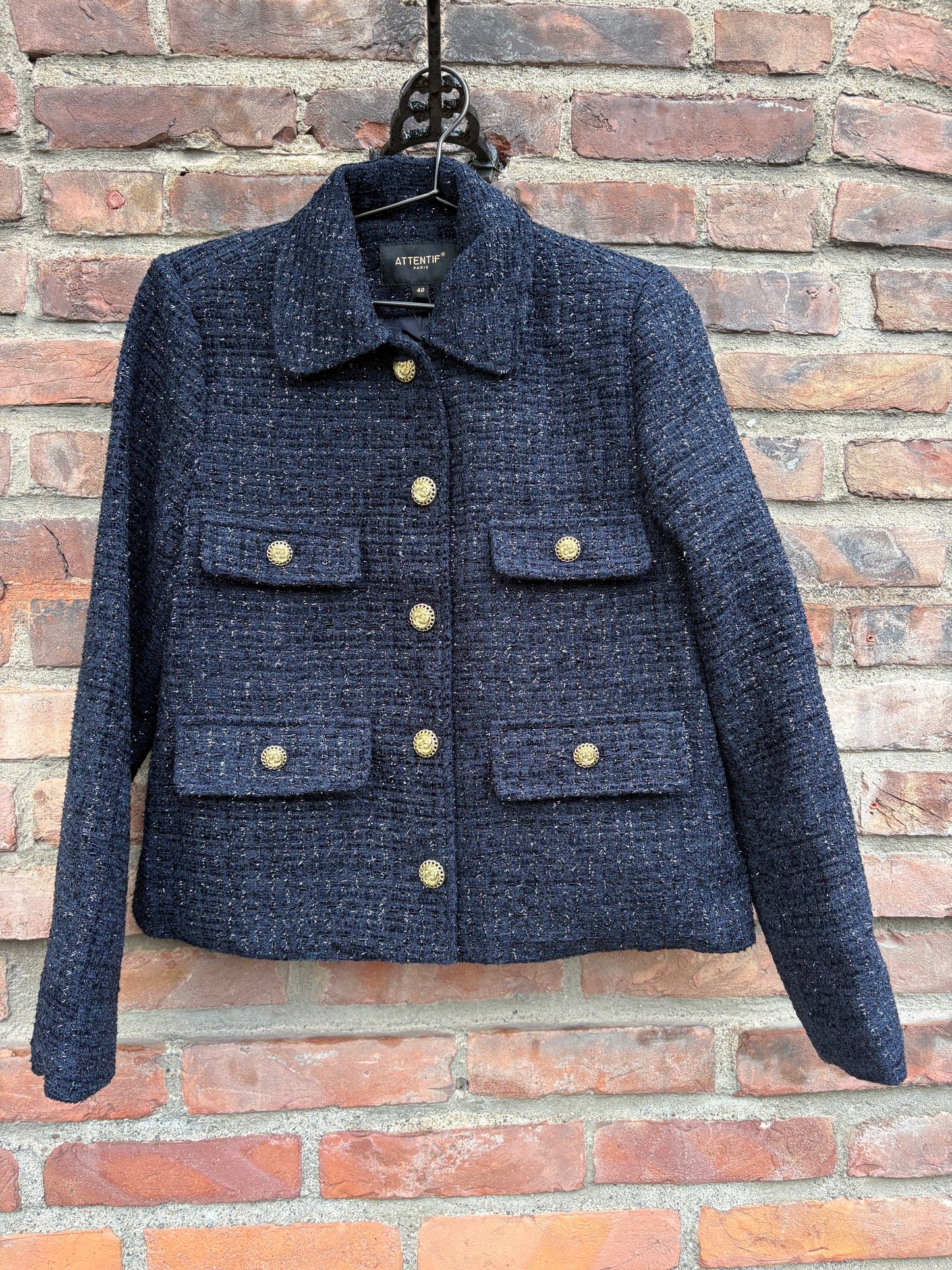 Tweed Blazer Blue