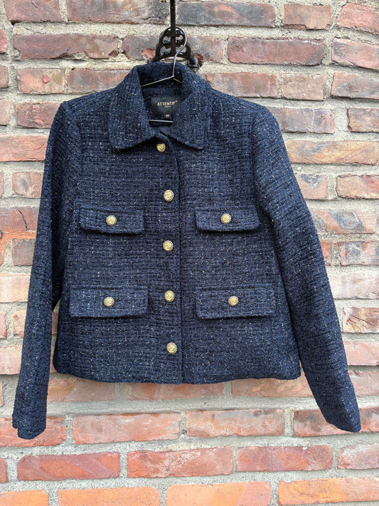 Tweed Blazer Blue