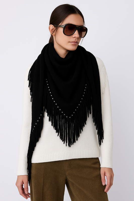 Mina Cashmere Scarf Noir