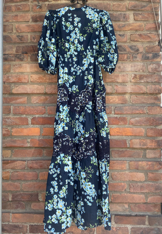 Cotton Slub Maxi Dress Cherry Blossom