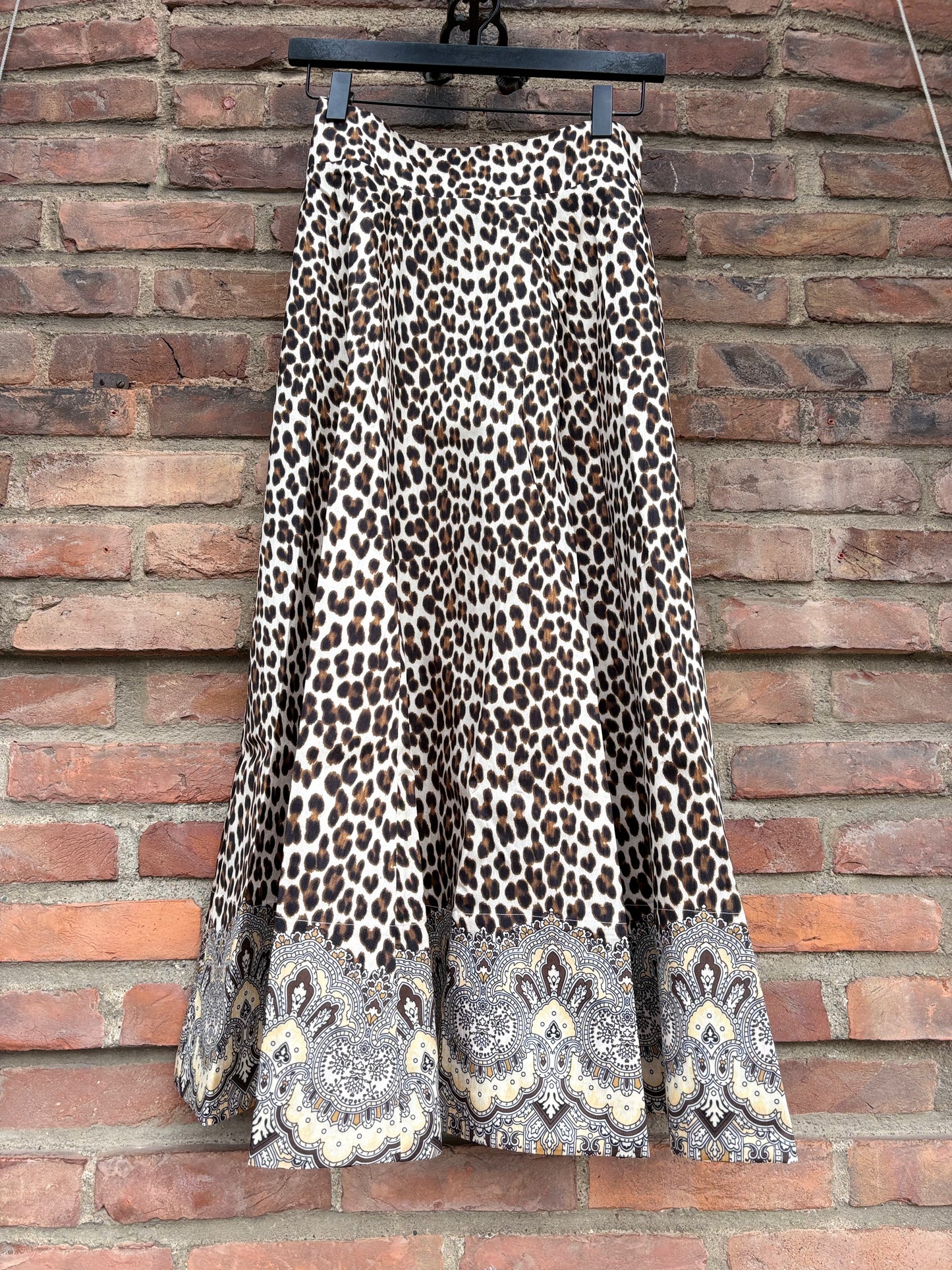 Taffeta Maxi Skirt Wild Paisley