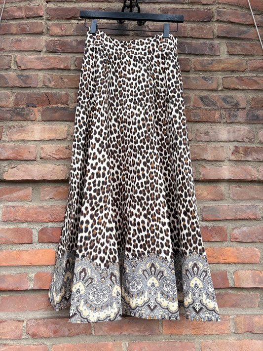 Taffeta Maxi Skirt Wild Paisley
