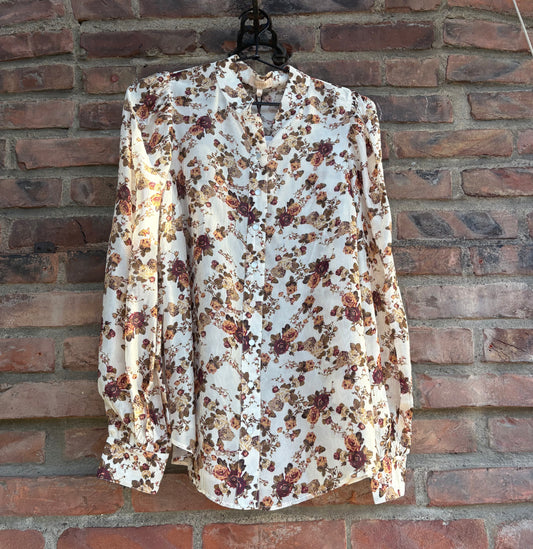 Organza Blouse Vintage Posy