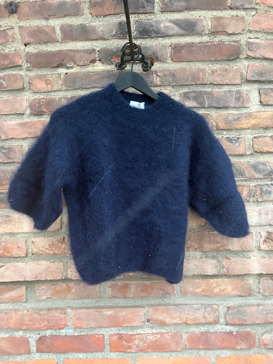 Kid Mohair T-shirt Marine