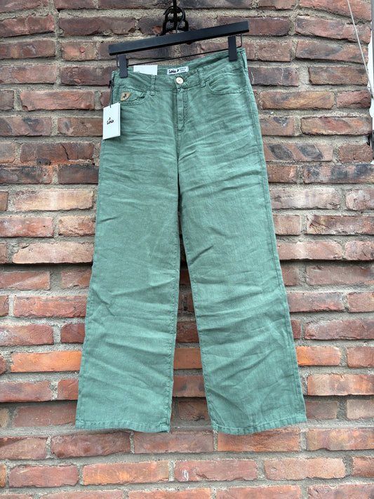 Culotte Linen Dark Ivy