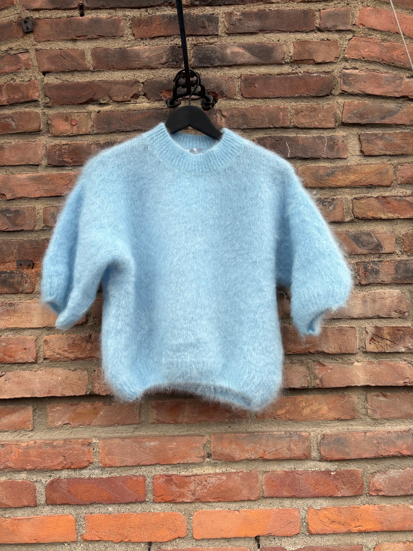 Kid Mohair T-shirt Light Blue