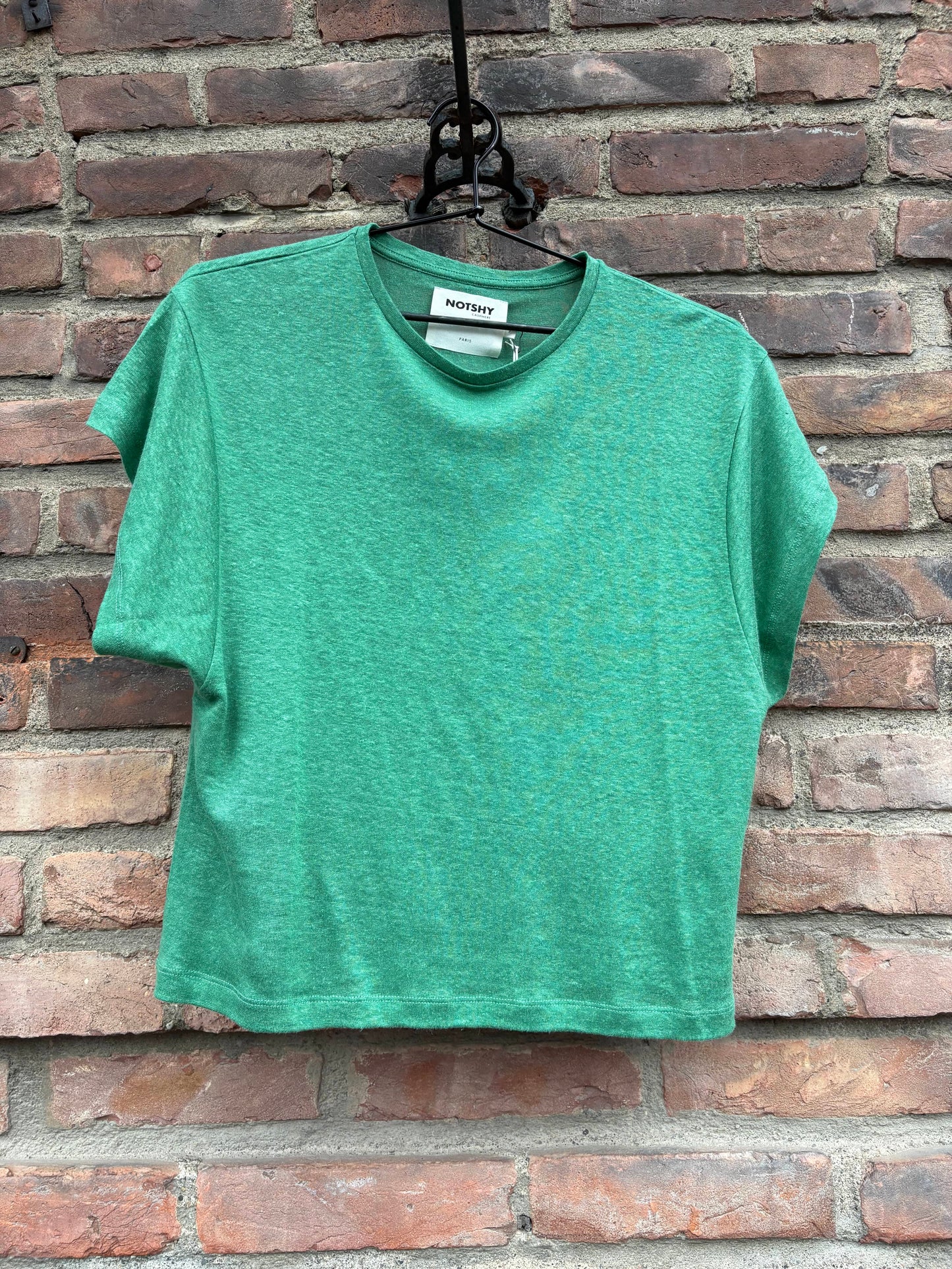 Teila Linen T-Shirt Basilic