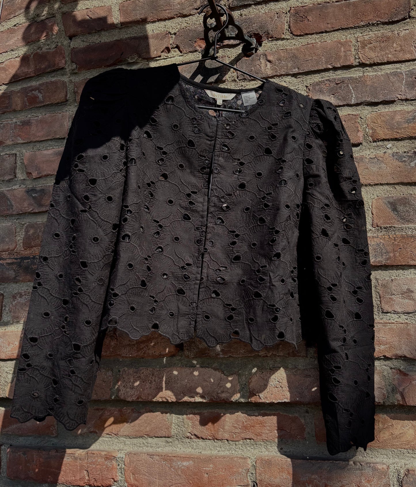 Broderie Anglaise Jacket Black
