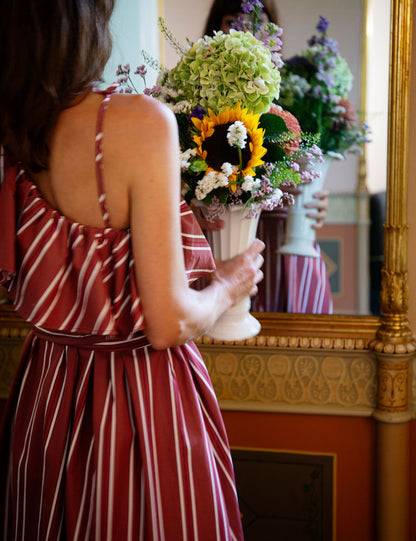 Ilise Dress Berry Stripe
