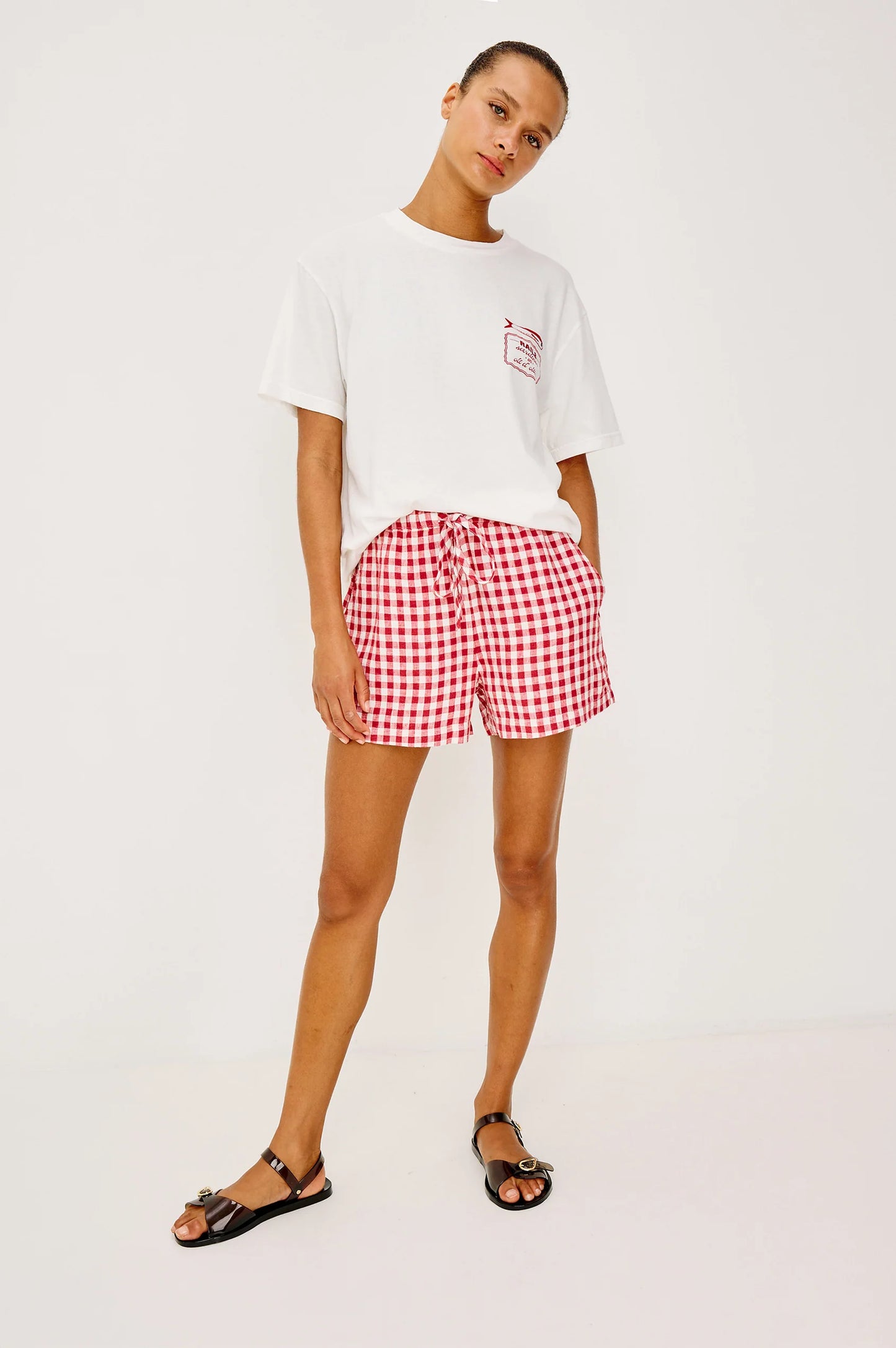 Jenner Shorts Picnic Check