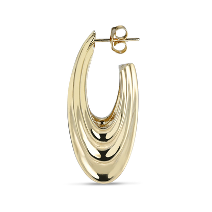 Sculpture Earrings Gold