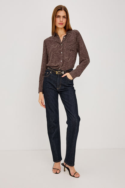Josephine Shirt Cocoa Mini Cheetah