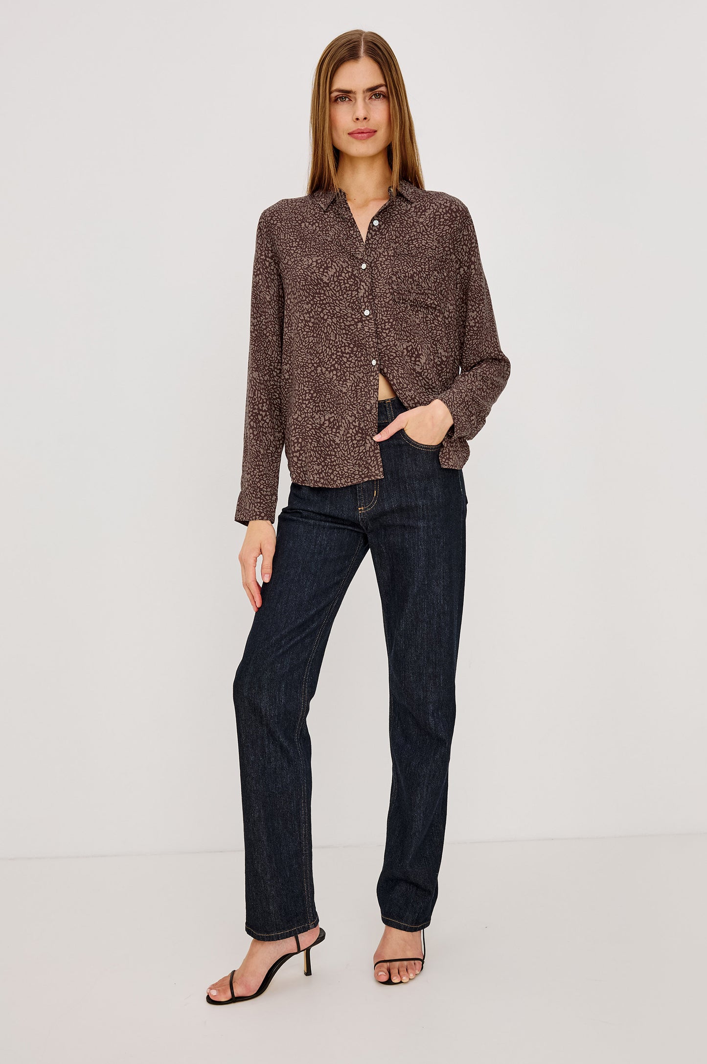Josephine Shirt Cocoa Mini Cheetah