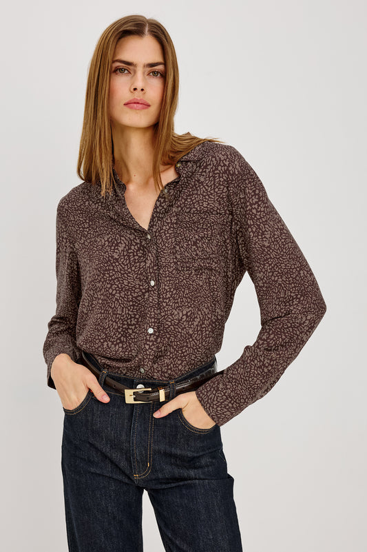 Josephine Shirt Cocoa Mini Cheetah