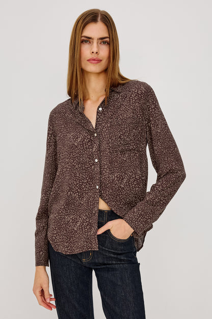 Josephine Shirt Cocoa Mini Cheetah