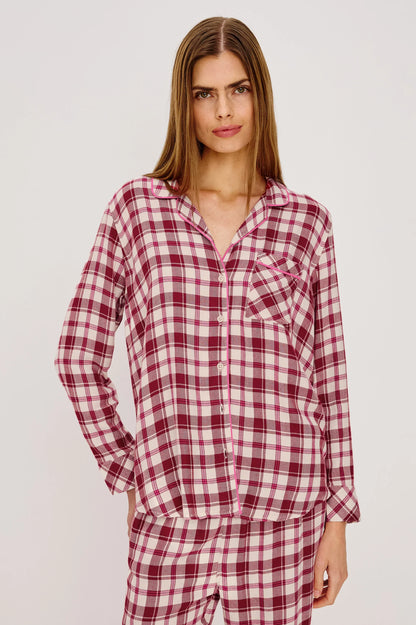 Luna Pajama Set Cardinal Rose