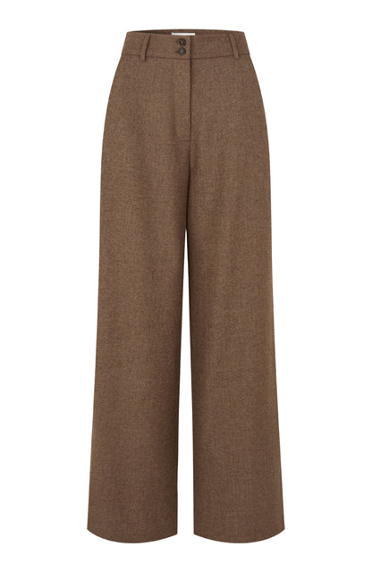 Laura Pants Roasted Oak Herringbone