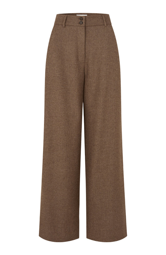 Laura Pants Roasted Oak Herringbone
