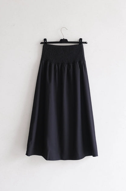 Light Wool Skirt Black