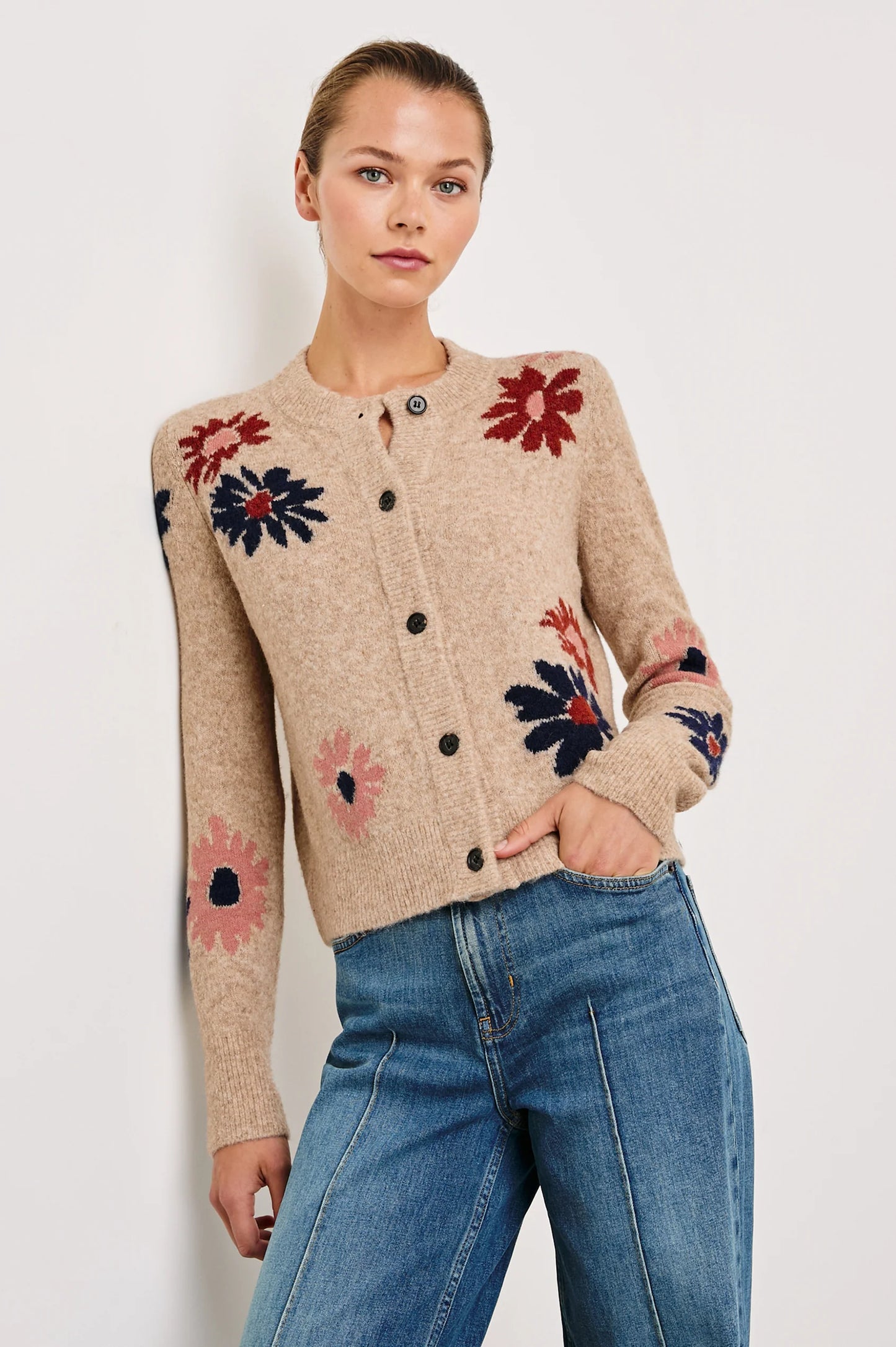 Millie Sweater Mauve Meadow