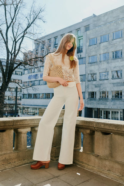 Nicole Jeans White