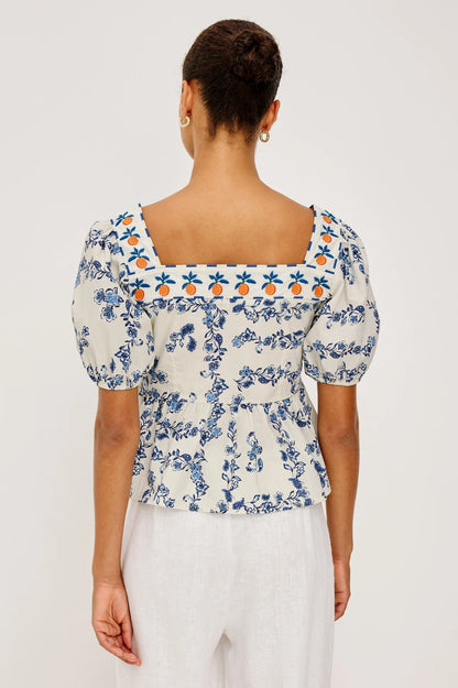 Presley Top Ceramic Floral