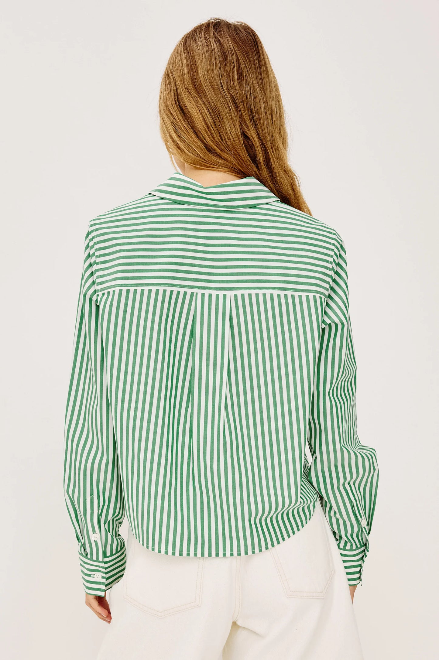 Ramy Shirt Emerald Stripe