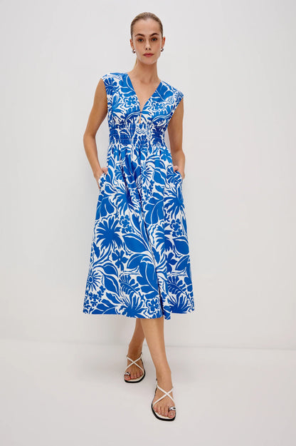 Roxanne Dress Blue Riviera