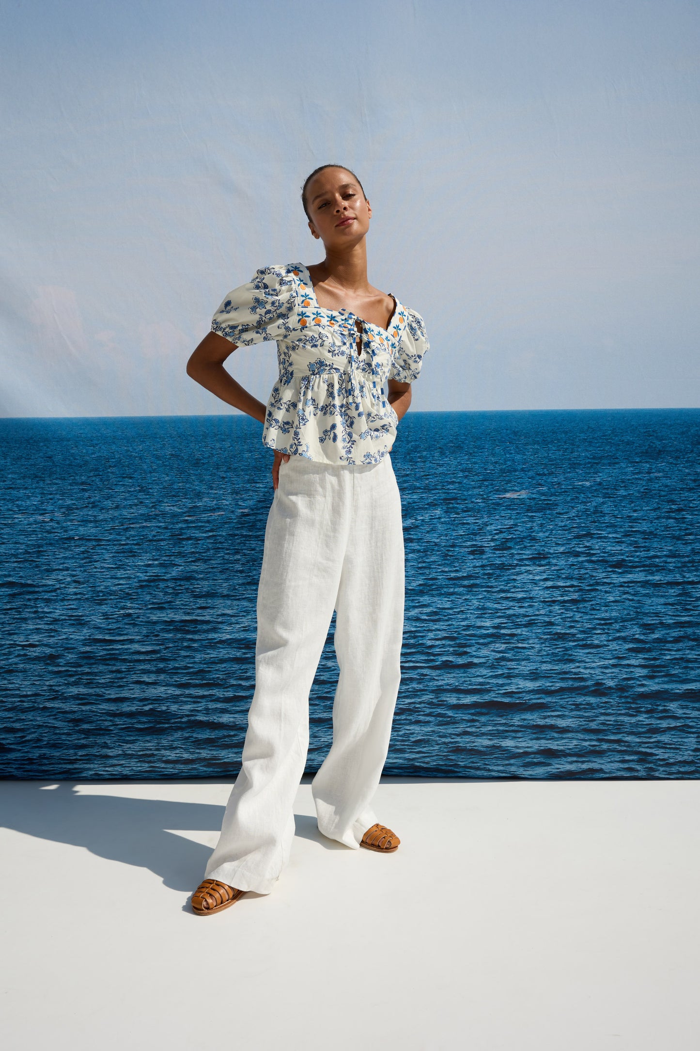 Presley Top Ceramic Floral