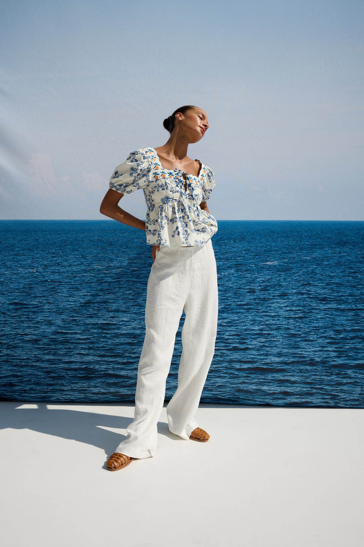 Presley Top Ceramic Floral